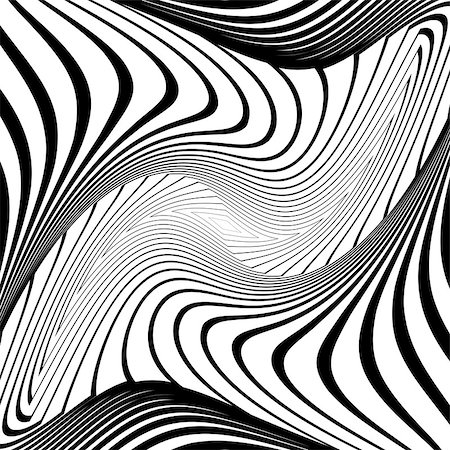 simsearch:400-07830300,k - Design monochrome twirl movement illusion background. Abstract strip torsion backdrop. Vector-art illustration. No gradient Foto de stock - Super Valor sin royalties y Suscripción, Código: 400-07984440