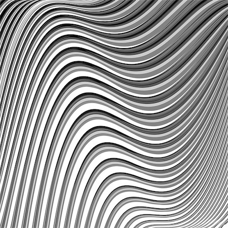 Design monochrome parallel waving lines background. Abstract textured backdrop. Vector-art illustration. EPS10 Foto de stock - Super Valor sin royalties y Suscripción, Código: 400-07984502