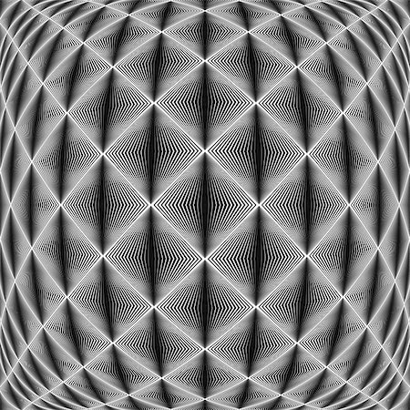 simsearch:400-08051059,k - Design seamless diamond trellised pattern. Abstract geometric monochrome background. Convex texture. Vector art. No gradient Foto de stock - Royalty-Free Super Valor e Assinatura, Número: 400-07984549