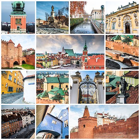 collage of photos from Warsaw Stock Photo - Budget Royalty-Free & Subscription, Code: 400-07985572