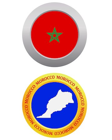 simsearch:400-07980176,k - button as a symbol MOROCCO flag and map on a white background Photographie de stock - Aubaine LD & Abonnement, Code: 400-07985684