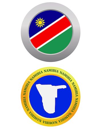 simsearch:400-05321862,k - button as a symbol NAMIBIA flag and map on a white background Stock Photo - Budget Royalty-Free & Subscription, Code: 400-07985685