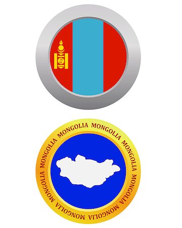 simsearch:400-07983677,k - button as a symbol MONGOLIA flag and map on a white background Photographie de stock - Aubaine LD & Abonnement, Code: 400-07985683