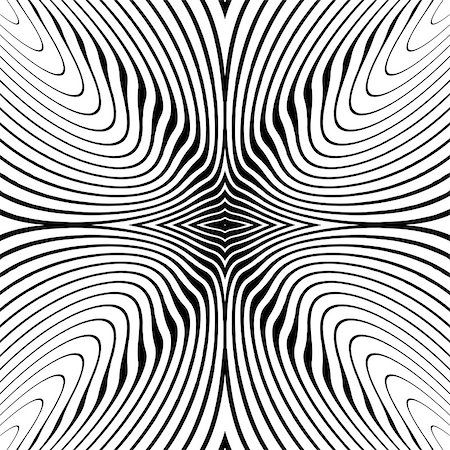 simsearch:400-08053313,k - Design monochrome whirl circular motion background. Abstract striped distortion backdrop. Vector-art illustration. No gradient Photographie de stock - Aubaine LD & Abonnement, Code: 400-07987599