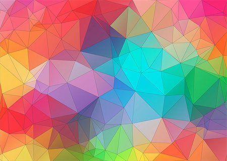 simsearch:400-08345289,k - Abstract 2D triangle colorful background Stock Photo - Budget Royalty-Free & Subscription, Code: 400-07988099