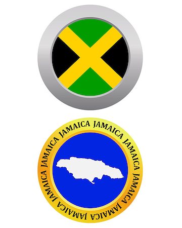 simsearch:400-08048153,k - button as a symbol JAMAICA flag and map on a white background Foto de stock - Royalty-Free Super Valor e Assinatura, Número: 400-07988139
