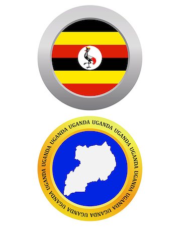 simsearch:400-08048153,k - button as a symbol UGANDA flag and map on a white background Foto de stock - Royalty-Free Super Valor e Assinatura, Número: 400-07988148