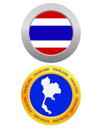 simsearch:400-08048153,k - button as a symbol THAILAND flag and map on a white background Foto de stock - Royalty-Free Super Valor e Assinatura, Número: 400-07988159