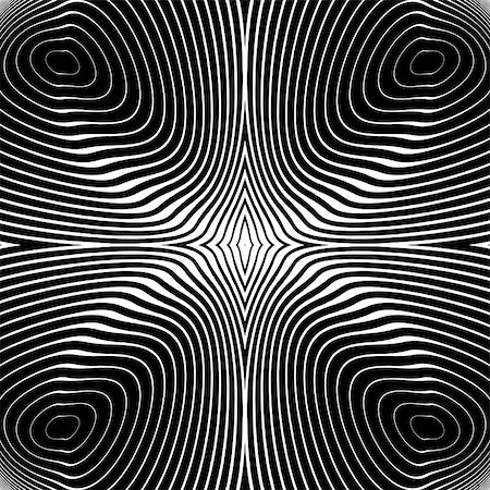 simsearch:400-08053313,k - Design monochrome whirl circular motion background. Abstract striped distortion backdrop. Vector-art illustration. No gradient Photographie de stock - Aubaine LD & Abonnement, Code: 400-07988799