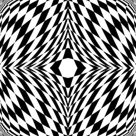simsearch:400-07988831,k - Design monochrome motion illusion checkered background. Abstract torsion backdrop. Vector-art illustration Stock Photo - Budget Royalty-Free & Subscription, Code: 400-07988816