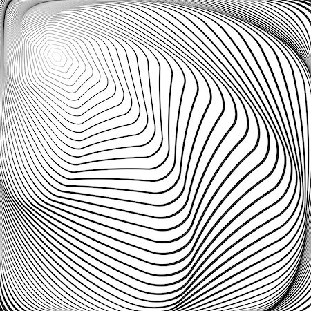 simsearch:400-08048827,k - Design monochrome swirl movement illusion background. Abstract striped distortion hexagon backdrop. Vector-art illustration. No gradient Foto de stock - Super Valor sin royalties y Suscripción, Código: 400-07988820