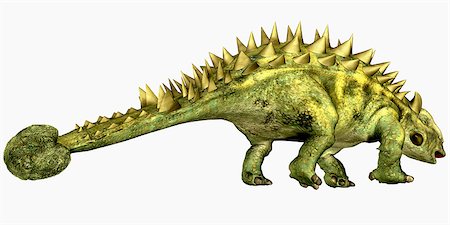 simsearch:400-08332007,k - Talarurus was a herbivorous dinosaur with a club tail that lived in the Cretaceous Period of Mongolia. Foto de stock - Super Valor sin royalties y Suscripción, Código: 400-07989261