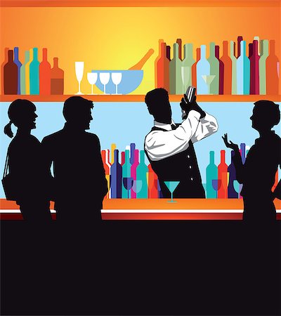 People at the bar Stock Photo - Budget Royalty-Free & Subscription, Code: 400-07989607