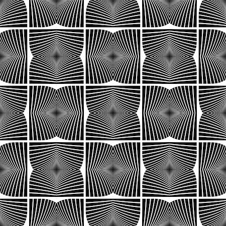 simsearch:400-07988831,k - Design seamless monochrome geometric pattern. Abstract textured background. Vector art. No gradient Stock Photo - Budget Royalty-Free & Subscription, Code: 400-07989745