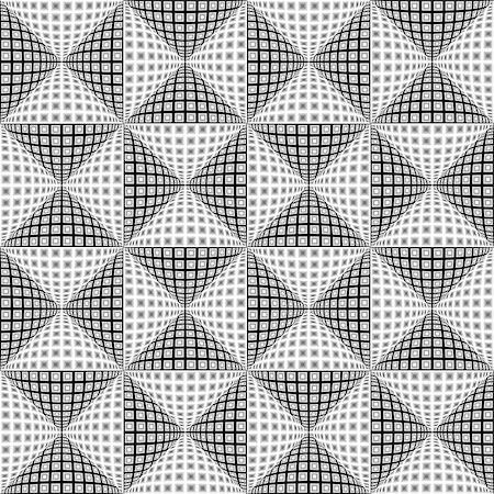 simsearch:400-07990307,k - Design seamless monochrome triangular pattern. Abstract convex textured background. Vector art. No gradient Foto de stock - Super Valor sin royalties y Suscripción, Código: 400-07989749
