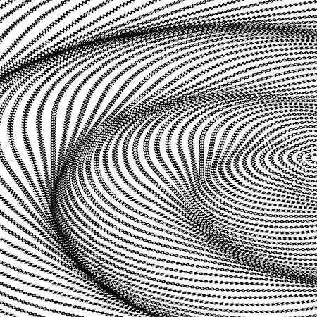 simsearch:400-08052012,k - Design monochrome swirl movement illusion background. Abstract striped distortion backdrop. Vector-art illustration. No gradient Fotografie stock - Microstock e Abbonamento, Codice: 400-07989750