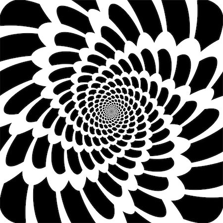 Design monochrome movement illusion background. Abstract whirl distortion backdrop. Vector-art illustration Stock Photo - Budget Royalty-Free & Subscription, Code: 400-07989752