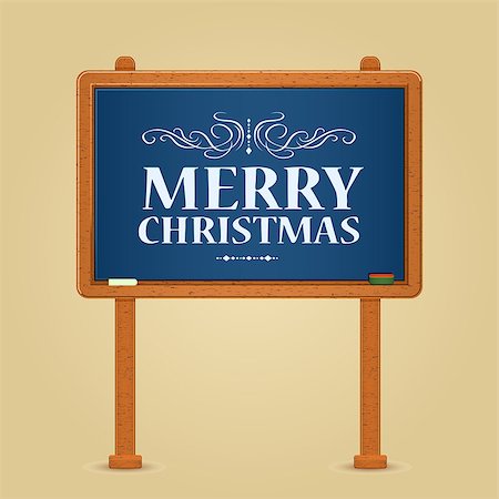 simsearch:400-07625260,k - Merry Christmas Greeting on Green Chalkboard or Blackboard Photographie de stock - Aubaine LD & Abonnement, Code: 400-07980144