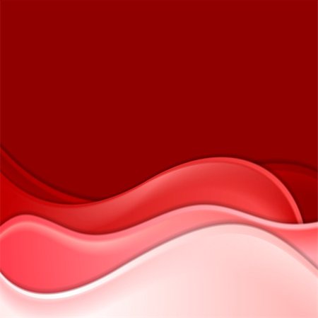 simsearch:400-08491837,k - Red elegant waves backdrop. Vector design Foto de stock - Super Valor sin royalties y Suscripción, Código: 400-07980292