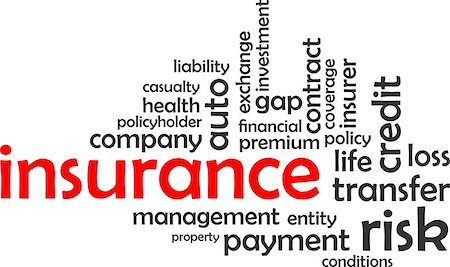 simsearch:400-08286893,k - A word cloud of insurance related items Photographie de stock - Aubaine LD & Abonnement, Code: 400-07980340