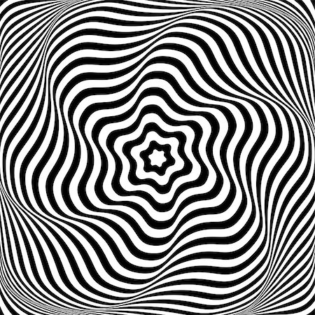 simsearch:400-07052693,k - Illusion of wavy rotation movement. Abstract op art illustration. Vector art. Stock Photo - Budget Royalty-Free & Subscription, Code: 400-07980450