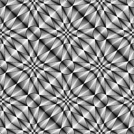 simsearch:400-08051059,k - Design seamless geometric trellised pattern. Abstract monochrome background. Vector art. No gradient Foto de stock - Royalty-Free Super Valor e Assinatura, Número: 400-07980929