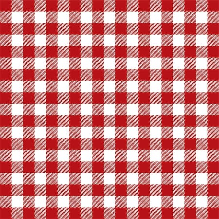 A red pattern checkered tablecloth illustration. Vector EPS 10 available. Foto de stock - Super Valor sin royalties y Suscripción, Código: 400-07981997