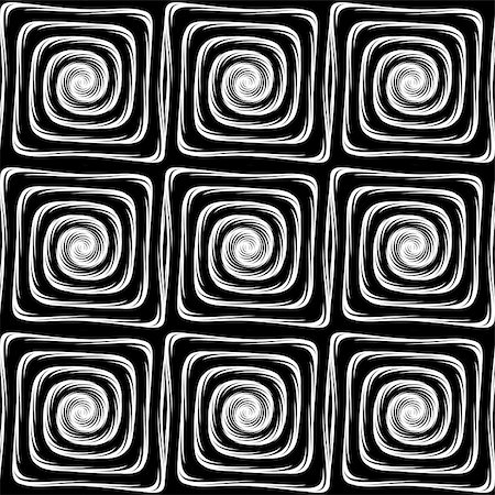 simsearch:400-07990322,k - Design seamless monochrome labyrinth pattern. Abstract geometric background. Vector art Photographie de stock - Aubaine LD & Abonnement, Code: 400-07982039