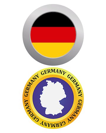 simsearch:400-07985595,k - button as a symbol of Germany flag and map on a white background Foto de stock - Super Valor sin royalties y Suscripción, Código: 400-07982747