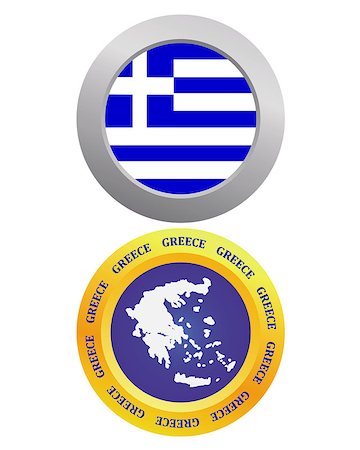 simsearch:400-07983694,k - button as a symbol of Greece flag and map on a white background Stock Photo - Budget Royalty-Free & Subscription, Code: 400-07982758