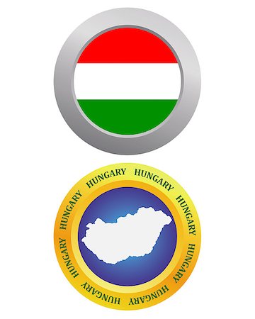 simsearch:400-08048153,k - button as a symbol HUNGARY flag and map on a white background Foto de stock - Royalty-Free Super Valor e Assinatura, Número: 400-07982750
