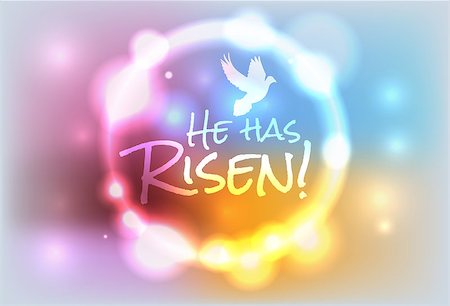 An illustration for Easter Jesus has risen theme. Vector EPS 10 available. EPS contains transparencies and a gradient mesh. Photographie de stock - Aubaine LD & Abonnement, Code: 400-07983082