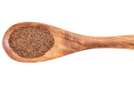 simsearch:400-08052553,k - gluten free kaniwa grain on wooden spoon isolated on white Photographie de stock - Aubaine LD & Abonnement, Code: 400-07983523