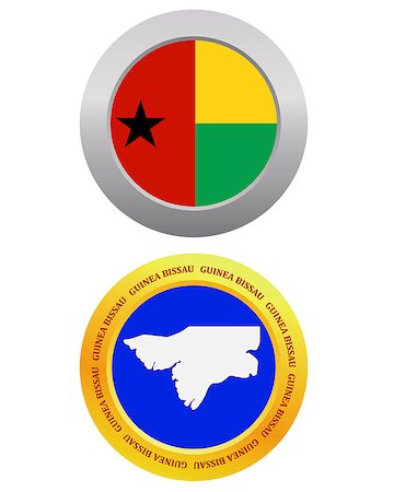 simsearch:400-08295162,k - button as a symbol GUINEA BISSAU flag and map on a white background Stock Photo - Budget Royalty-Free & Subscription, Code: 400-07983657