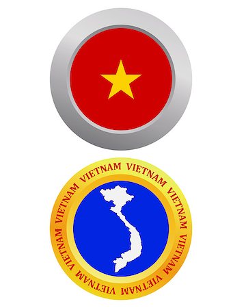 simsearch:400-05260934,k - button as a symbol VIETNAM flag and map on a white background Stock Photo - Budget Royalty-Free & Subscription, Code: 400-07983664