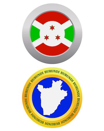 simsearch:400-08291591,k - button as a symbol BURUNDI flag and map on a white background Stock Photo - Budget Royalty-Free & Subscription, Code: 400-07983674