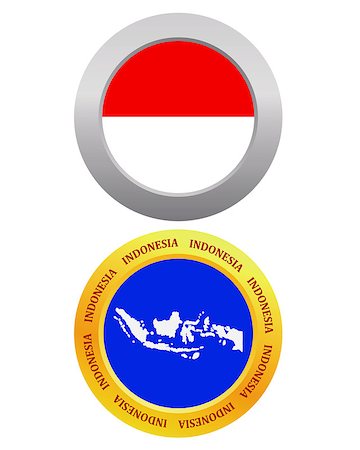 simsearch:400-07985595,k - button as a symbol INDONESIA flag and map on a white background Foto de stock - Super Valor sin royalties y Suscripción, Código: 400-07983689