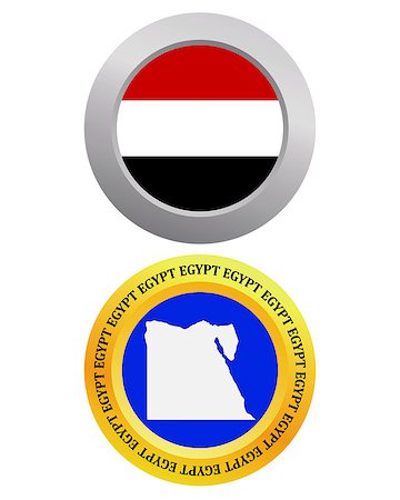 simsearch:400-07980176,k - button as a symbol EGYPT flag and map on a white background Photographie de stock - Aubaine LD & Abonnement, Code: 400-07983682