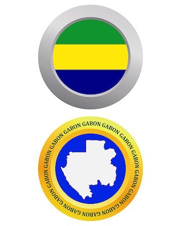button as a symbol GABON flag and map on a white background Photographie de stock - Aubaine LD & Abonnement, Code: 400-07983683