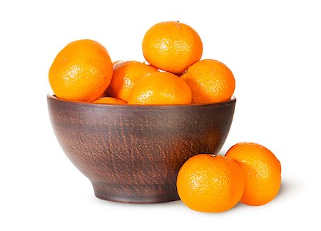simsearch:400-05046087,k - Tangerines In A Ceramic Bowl Isolated On White Background Stockbilder - Microstock & Abonnement, Bildnummer: 400-07994044