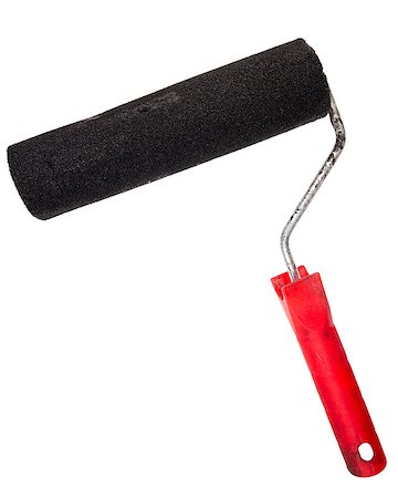 simsearch:400-05700794,k - Used paint roller isolated on white background Stock Photo - Budget Royalty-Free & Subscription, Code: 400-07994277