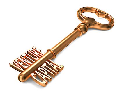 Venture Capital - Golden Key on White Background. Foto de stock - Super Valor sin royalties y Suscripción, Código: 400-07994359