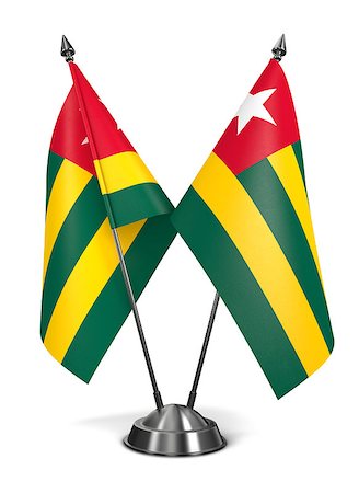 simsearch:400-07996632,k - Togo - Miniature Flags Isolated on White Background. Photographie de stock - Aubaine LD & Abonnement, Code: 400-07994739