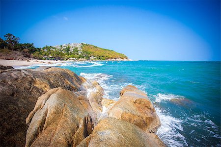 Tropical beach - vacation nature background Photographie de stock - Aubaine LD & Abonnement, Code: 400-07994804