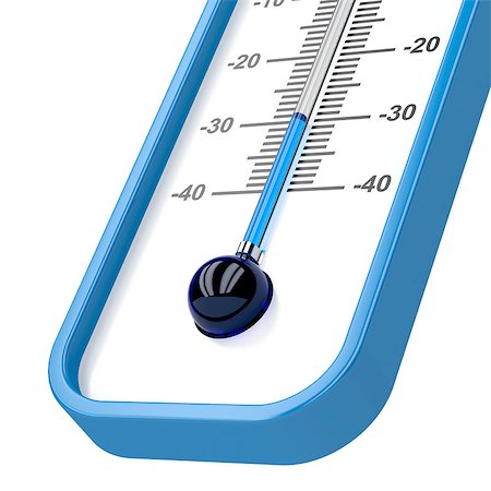 freezing thermometer - Close-up of mercury thermometer showing -30 degrees Stock Photo - Budget Royalty-Free & Subscription, Code: 400-07994827