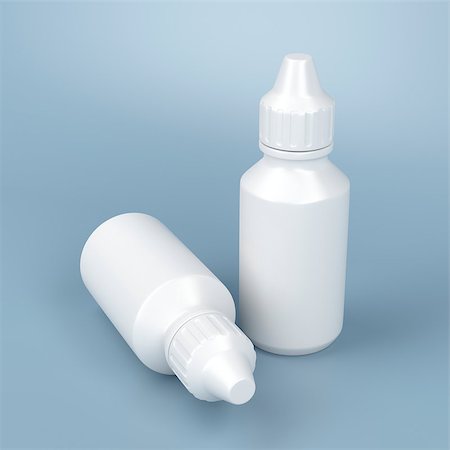 eye drops with eye dropper - Two plastic containers for eye drop Stock Photo - Budget Royalty-Free & Subscription, Code: 400-07995225