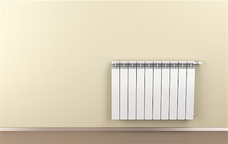 simsearch:400-05721873,k - Room with warm colors and heating radiator attached on wall Stock Photo - Budget Royalty-Free & Subscription, Code: 400-07995226