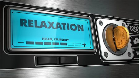 decompression - Relaxation - Inscription on Display of Vending Machine. Stock Photo - Budget Royalty-Free & Subscription, Code: 400-07995309