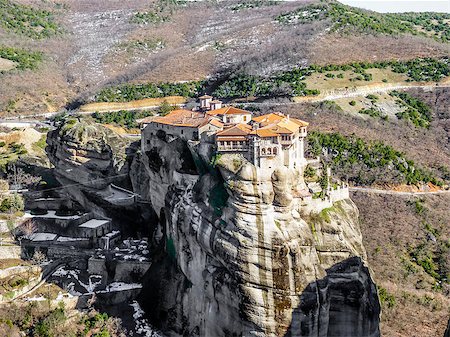 Monastery of Holy Trinity at Meteora, Greece Foto de stock - Super Valor sin royalties y Suscripción, Código: 400-07996204