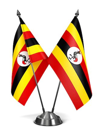 simsearch:400-07996974,k - Uganda - Miniature Flags Isolated on White Background. Photographie de stock - Aubaine LD & Abonnement, Code: 400-07996292